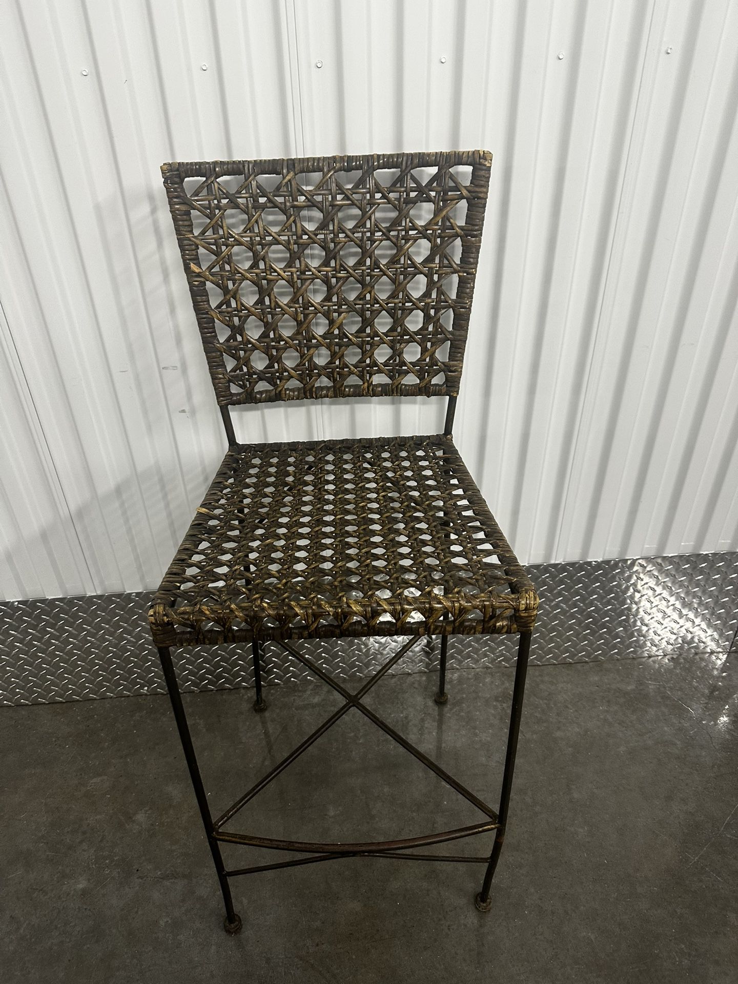 3 Wicker Stools