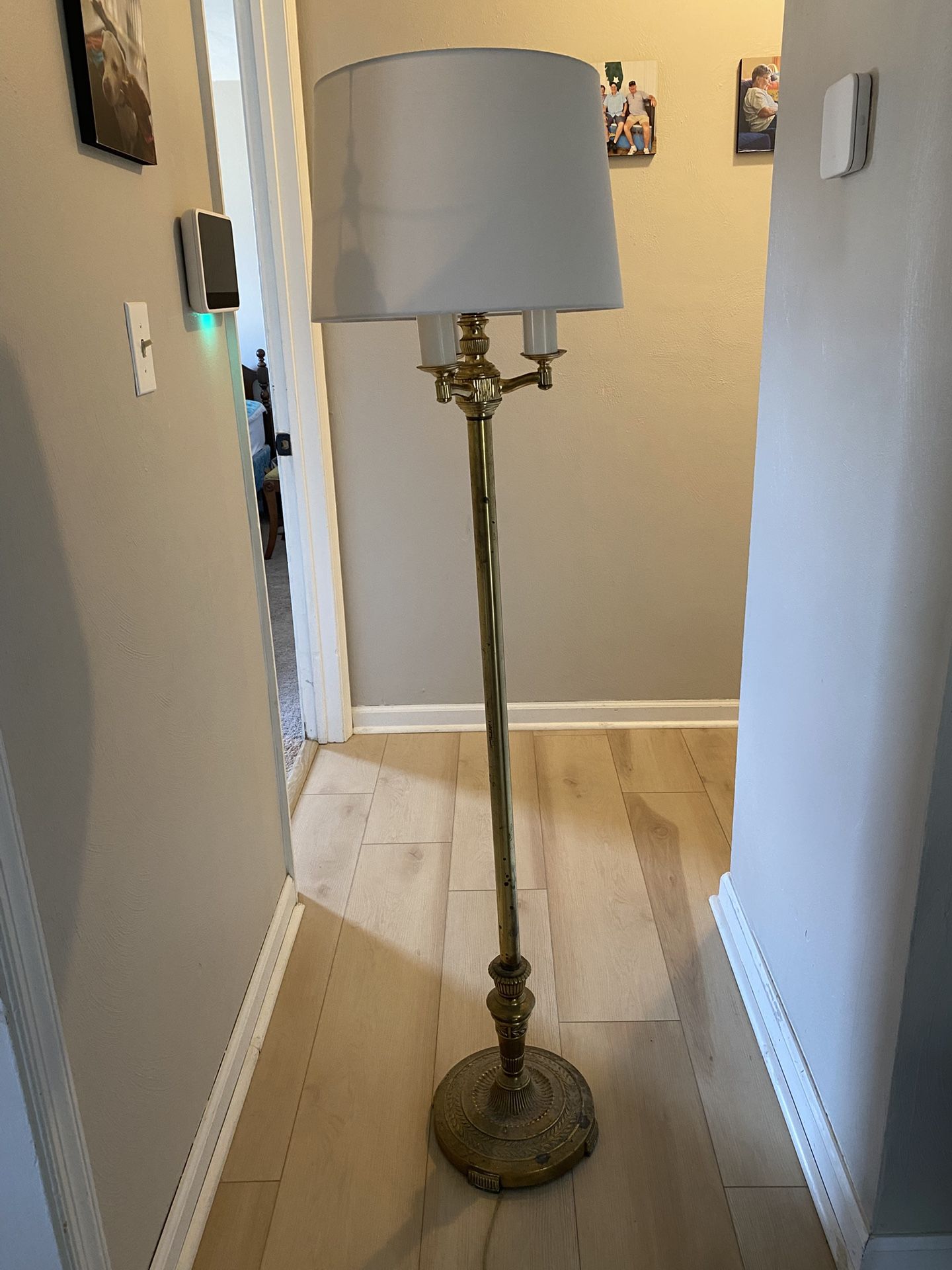 Antique Brass Floor Lamp