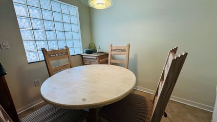 Solid wood kitchen table