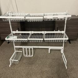 Over-the-Sink Dish Drying Rack – Multi-Tier Adjustable Kitchen Organizer
