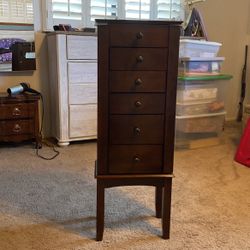 Wood Jewelty Armoire