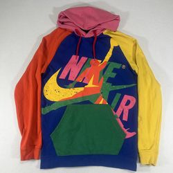 Nike Air Jordan 5 Men’s Medium Bel Air Throwback Big Graphic Hoodie Sweatshirt