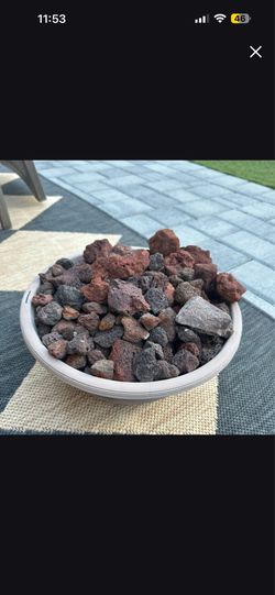 Red Lava Rocks