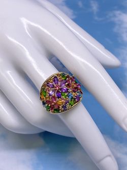 14K Multi Gem Ring 