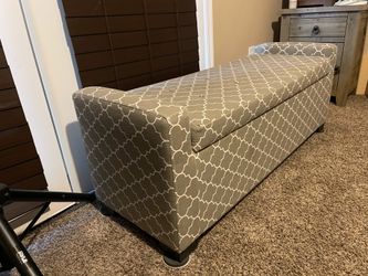 Storage bedroom bench upholstered
