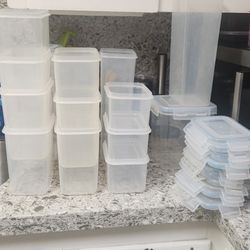 Airtight plasic food containers