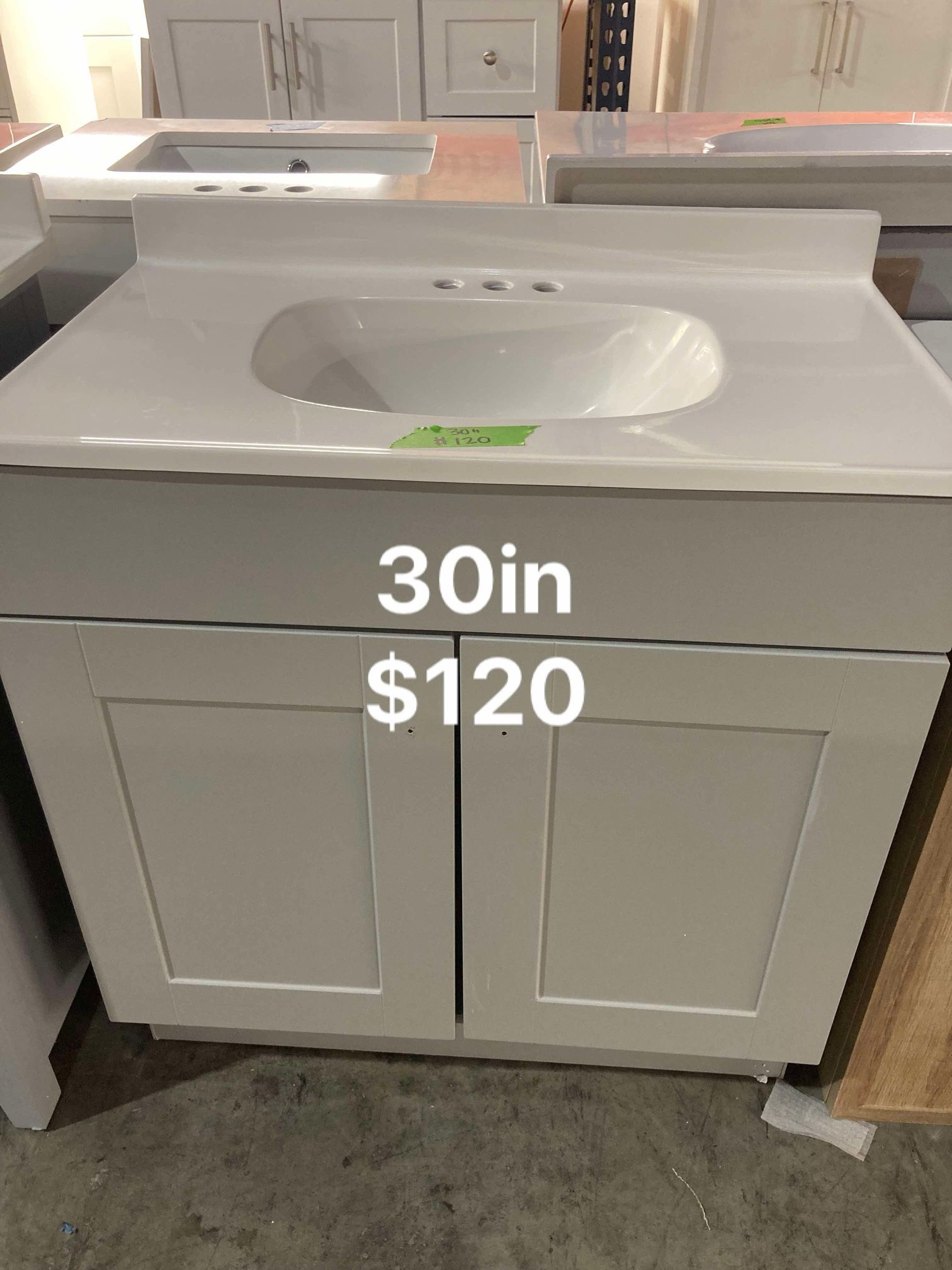 30in Bathroom Vanity With Top