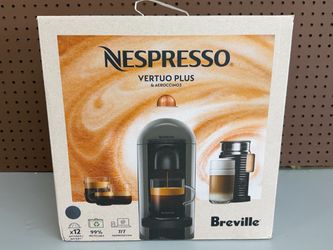 NEW! Nespresso VertuoPlus Bundle by Breville with Aeroccino3 - SEALED