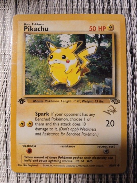 Pikachu with gold stamp