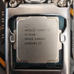 Intel i7 8700 CPU For Gaming PC Desktop Computer Z390 Z370 B360