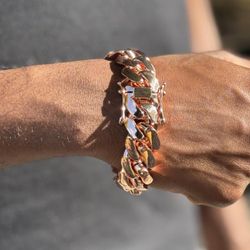 20mm Cuban link bracelet in 14k gold plated brass(15)11