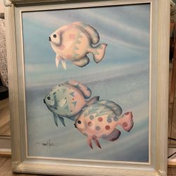 Vintage fish Painting 