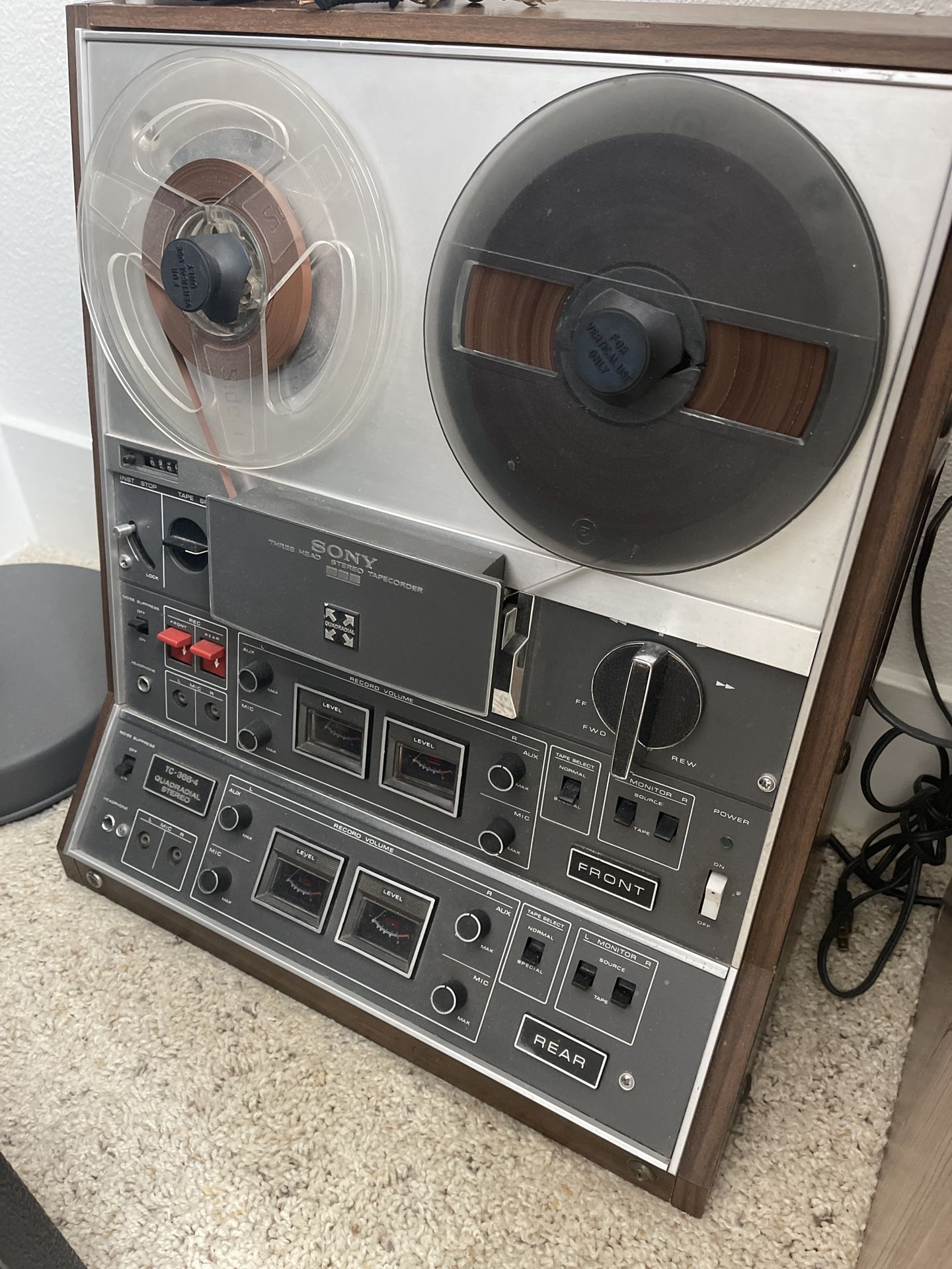 Sony TC-366-4 Reel to Reel (As Is)