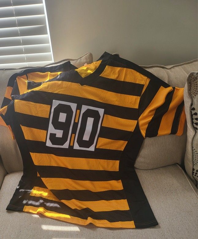 Pittsburgh Steelers T.J Watt Bumblebee Jersey Mens XXL #90 Stiched Jersey
