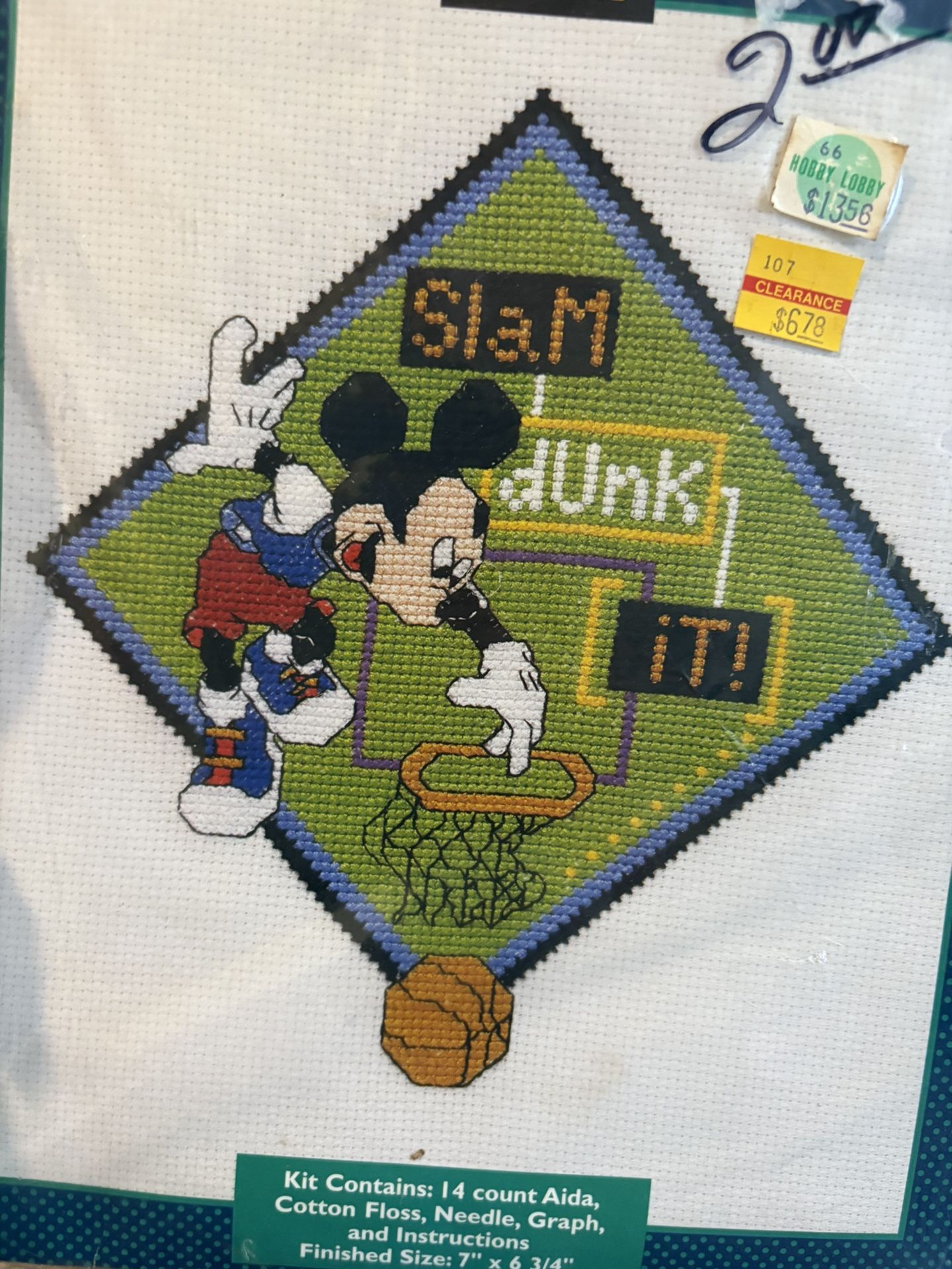 Vintage Disney Cross Stitch Kit (No Longer Made)