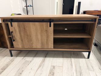 TV Stand with Sliding Barn Door