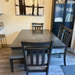 Free Dining Table Bench And Chairs 