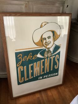 Large Professionally Framed Hatch Show Print Country Western Opry Country Western