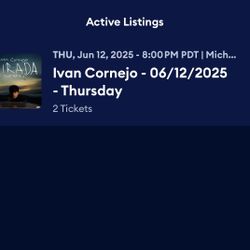Ivan Cornejo Tickets 