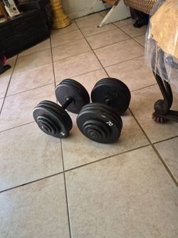 Cast Iron Dumbbell Set .70lb dumbbell each  140lbs total