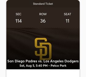 Dodgers@ Petko Park 8/5/23