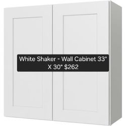 WHITE SHAKER KITCHEN CABINETS FOR SALE