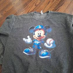 DODGERS TYE DYE  CREWNECK SWEATER