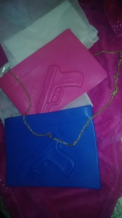 Fashion Clutch purses w 3D Gun Print
