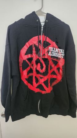 Fullmetal Alchemist black hoodie, size M