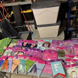 Large Lot Of Party Supplies 
