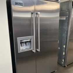 VIKING 48”WIDE BUILT IN REFRIGERATOR STAINLESS STEEL 