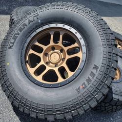 Set Of 5 Ford Bronco 17" HD AGP Wheels 6x139.7 34" Tires 