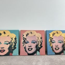 Marilyn Monroe Canvas Collection 25”x25”