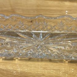 Barely Used Shannon Crystal Cracker Tray