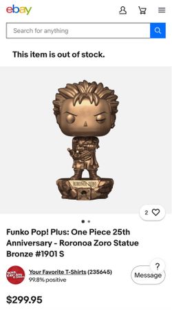 Funko Bronze Statues Zoro Nico Robin and Franky