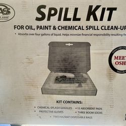 SAS Spill Kit For Oil , Paint , Chemical Spills
