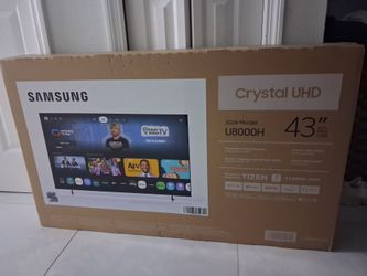 Samsung Clase de 43” Serie U8000H Crystal UHD 4K UHD Samsung Vision AI Compañero Smart Tizen TV 2026 - UN43U8000HFXZA