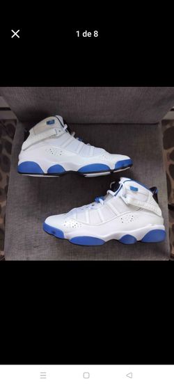 Brand New Jordan 6 Rings "UNC" White/Valor Blue - Never Worn size 11.5