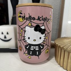 Pink Halloween Hello Kitty Canister