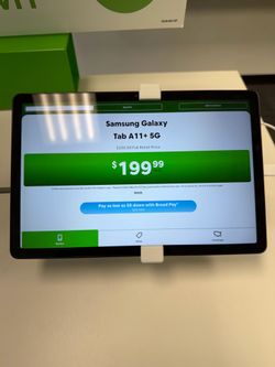 Samsung Galaxy Tablet A11+5g for only $199.99