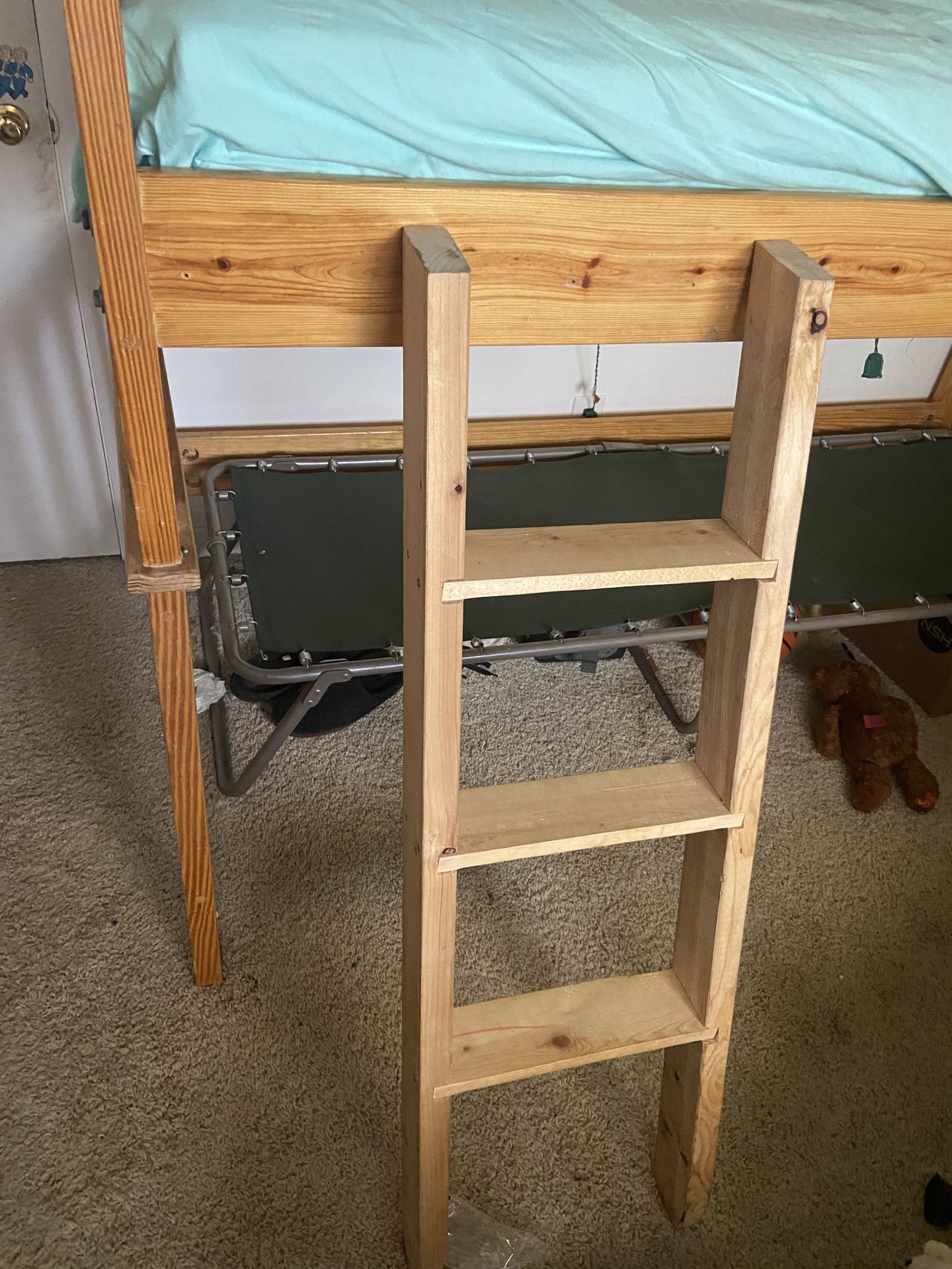 Bunk bed with No Bottom Bunk- Open Bottom 