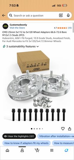 120 to 112 wheel adapter