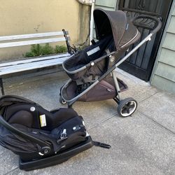 Evenflo Gold Shyft Stroller combo & Kids Connect Toddler High Chair 