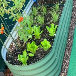 Raised Garden Bed,Galvanized Raised Planter Boxes Outdoor with Easy Assembly, Large Garden Bed for Vegetables, Fruits, Flower,Raised Garden Bed,Beige