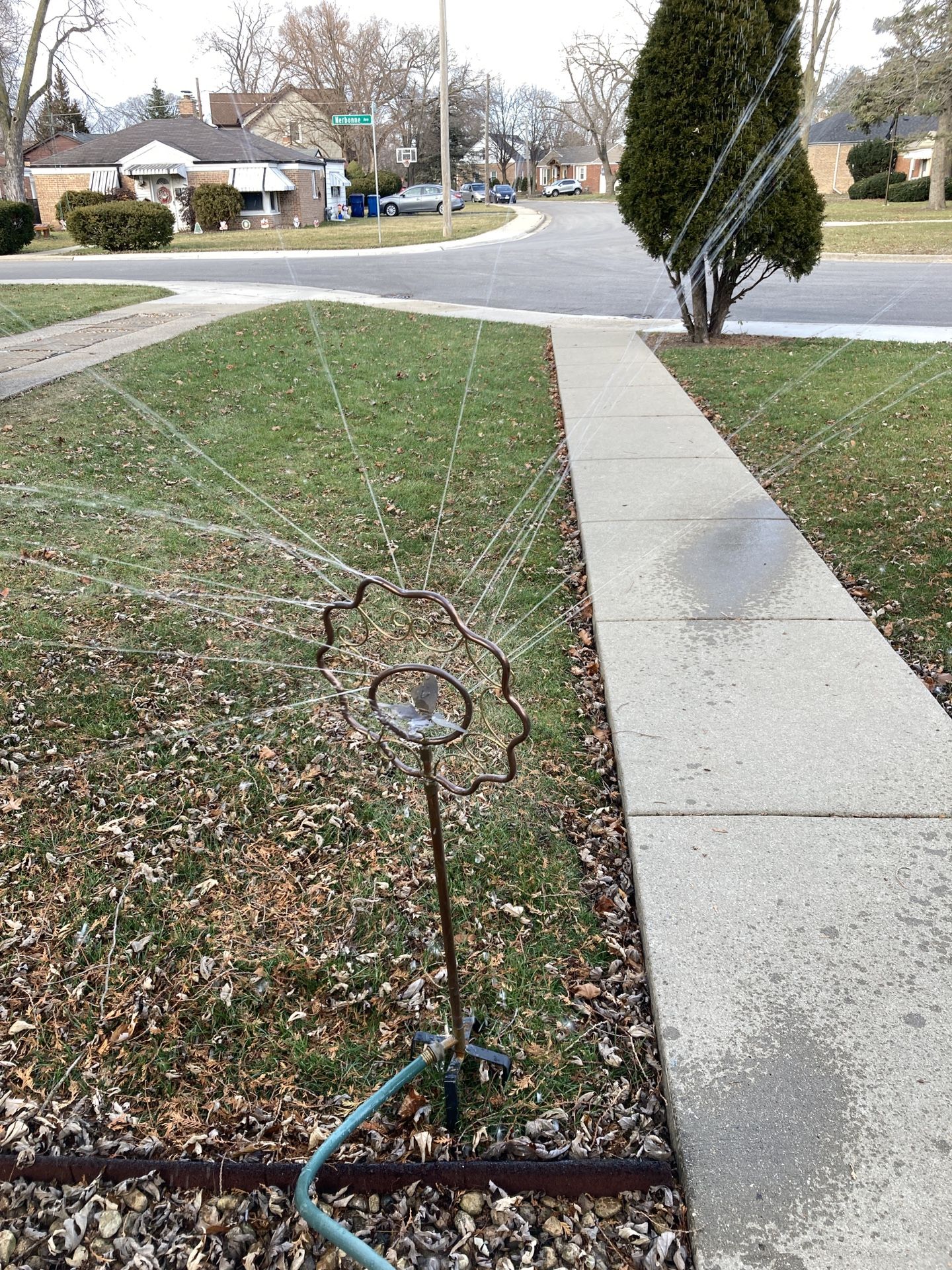 Copper Lawn Sprinkler 