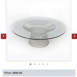 Platner Round Steel Coffee Table