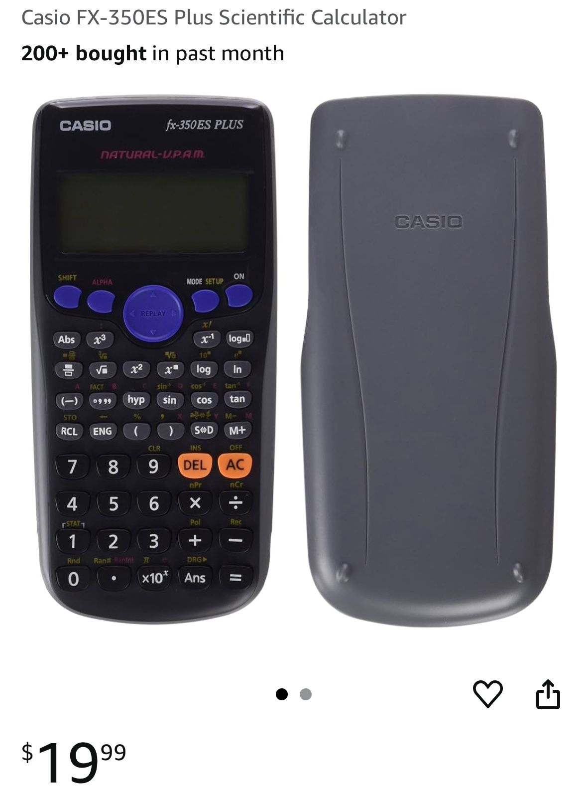 Casio FX 350 ES plus Scientific Calculator