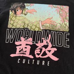 Popular Poison Worldwide Culture Anime T shirt size Men Black Med 