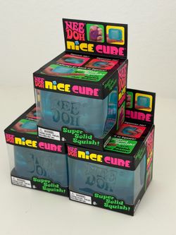 Needoh nice cube super solid squish brand new blue color 3 available brand new