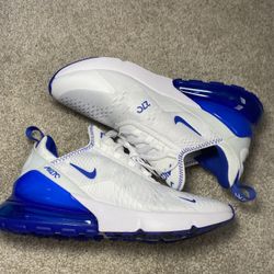 Nike Air max 270 white and blue Size 7.5